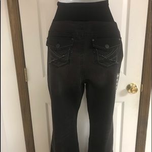 Indigo blue maternity black jeans